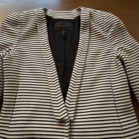 BCBG Maxazria Blazer - Black & White Striped- Size XS - Picture 3 of 5